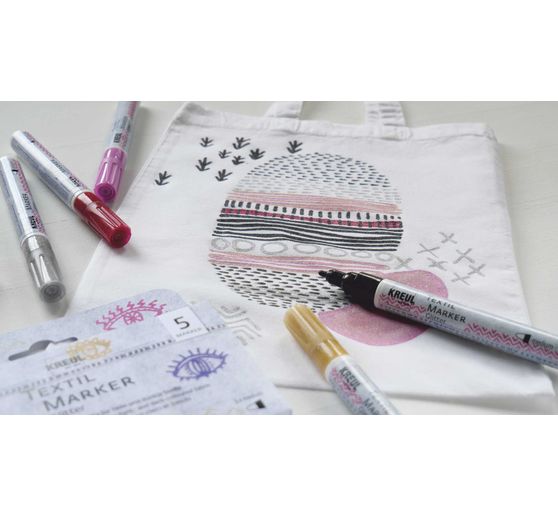 KREUL Textile marker medium "Glitter"
