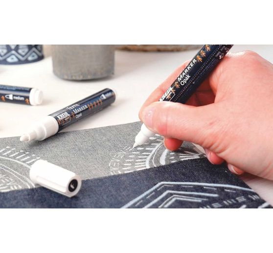 Textil Marker opaque KREUL « Black & White », set de 4