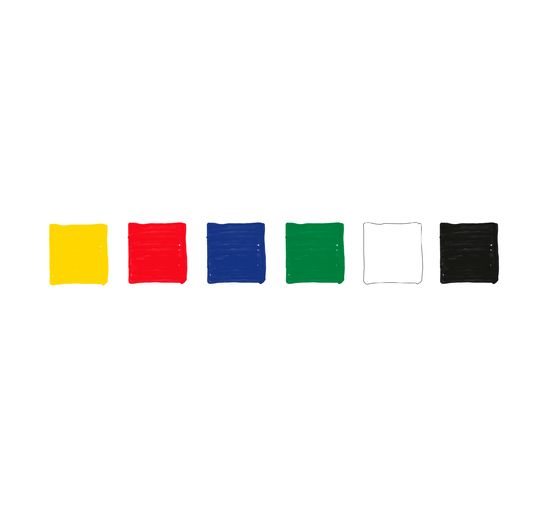 Set de marqueurs Marabu YONO « BASIC », 6 pc., 1,5 - 3 mm
