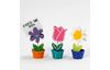 Porte-mémo « Pots de fleurs », set de 10