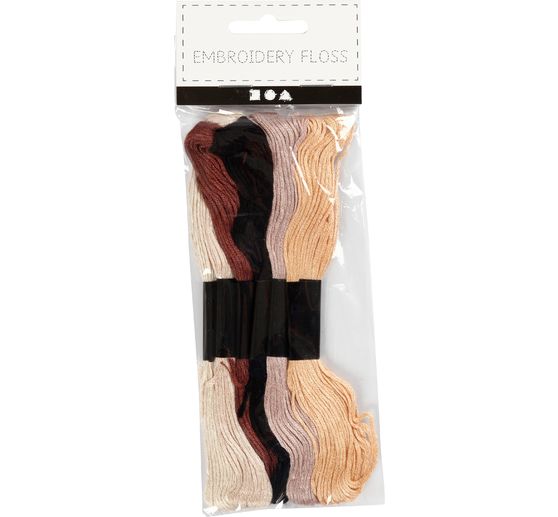 Set de fils à broder « Naturel », 6 pc.