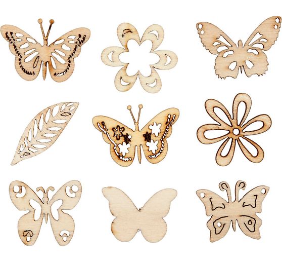 Assortiment de pièces à disperser papillons « Shari »