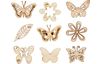 Scatter decoration butterfly mix "Shari", 45 pieces