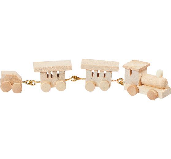 Petit train en bois miniature