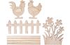 Décoration à emboîter VBS « Poules & fleurs »