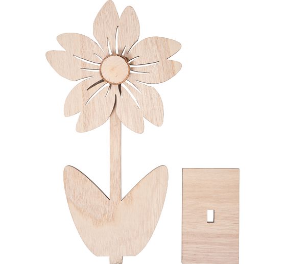 Fleur en bois VBS « Nancy »