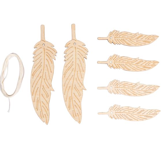 Décorations à suspendre plumes « Annesca » 