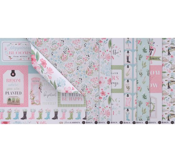 Set de papier scrapbooking VBS « Flower Garden »