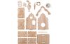 Kit de construction en bois VBS « Maisons de lapin », éclairage LED