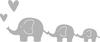 Gabarit d'estampe « Famille d'éléphants »