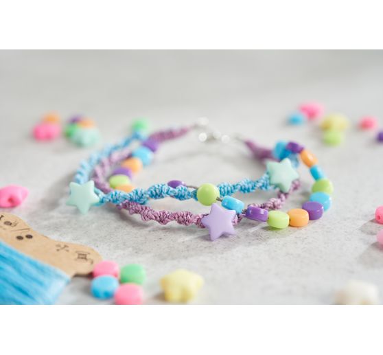 Set de perles itoshii « Etoiles », Pastel mat
