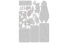 Gabarit d'estampe Sizzix Thinlits « Quirky Animals »