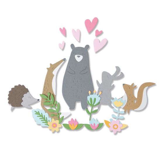 Gabarit d'estampe Sizzix Thinlits « Quirky Animals »