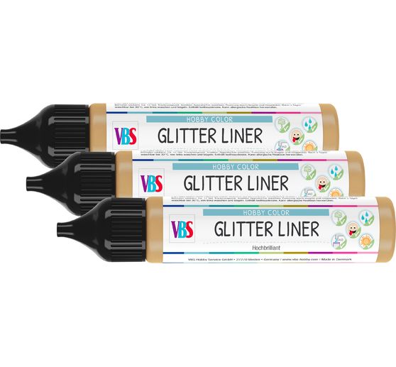 Glitter Liner VBS « Or », 3 pc.