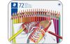 Crayons de couleur boîte métal STAEDTLER, 72 pc.