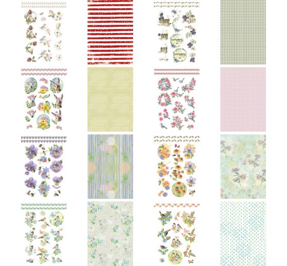 Livret de motifs 3D pré-estampés « Spring Animals »