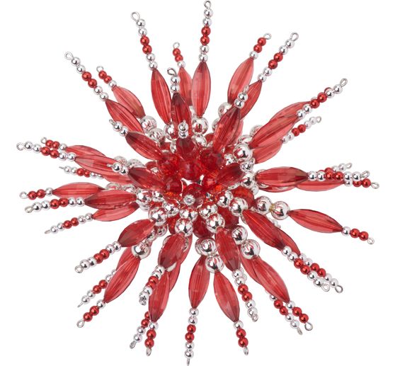 Set complet étoile en perles « Rubin Red »