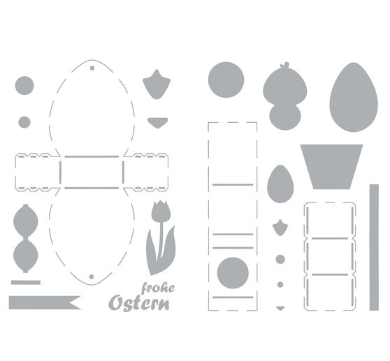 Set de gabarits VBS « Boîtes poussin »