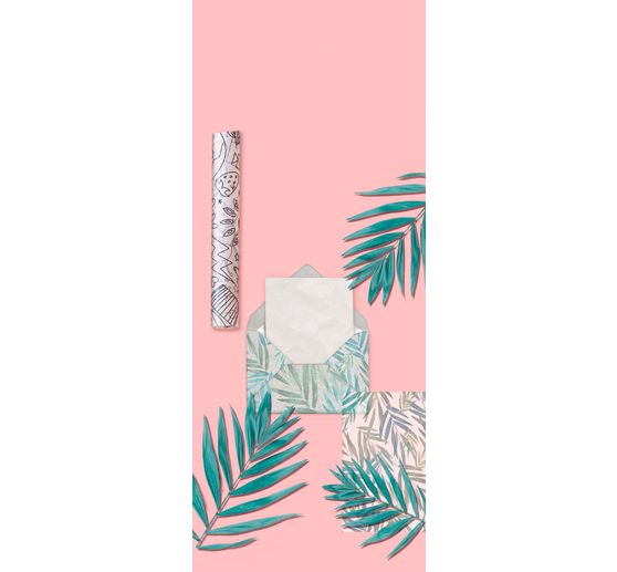 Motif cardboard "Grey Line", Palm Leaves
