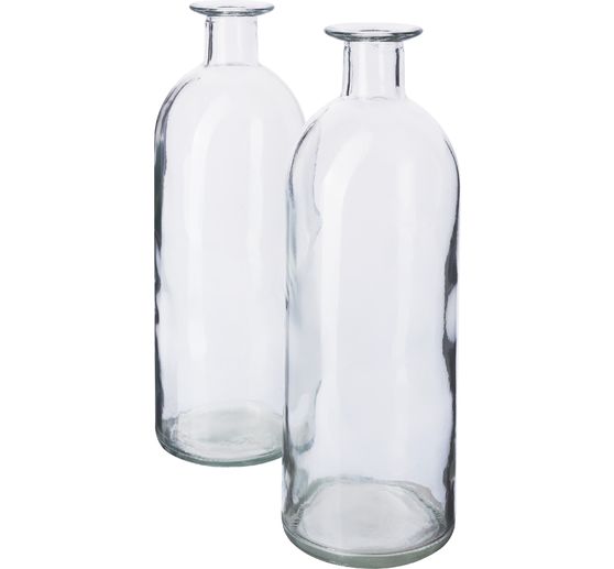 Vases en verre VBS « Bottle », 2 pc.