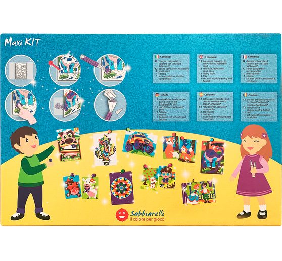 Sabbiarelli Sand-it for Fun Maxi kit « Color & Shine »