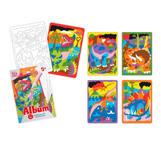 Album Sabbiarelli Sand-it for Fun « Dinosaures »