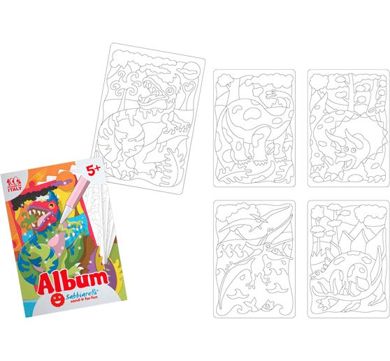 Album Sabbiarelli Sand-it for Fun « Dinosaures »