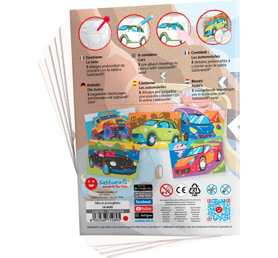 Album Sabbiarelli Sand-it for Fun «Cars »