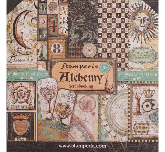Bloc de papier scrapbooking « Alchemy »