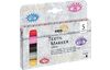 Textil Marker medium KREUL « Glitter », set de 5