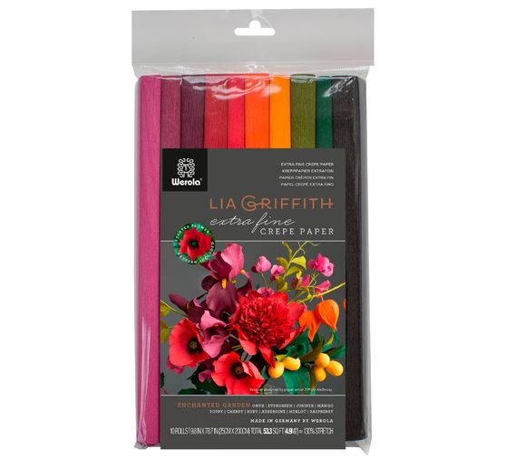 Papier crépon extra-fin Lia Griffith « Enchanted Garden »