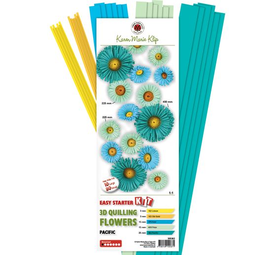 Kit Karen Marie 3D Quilling Flowers « Pacific »