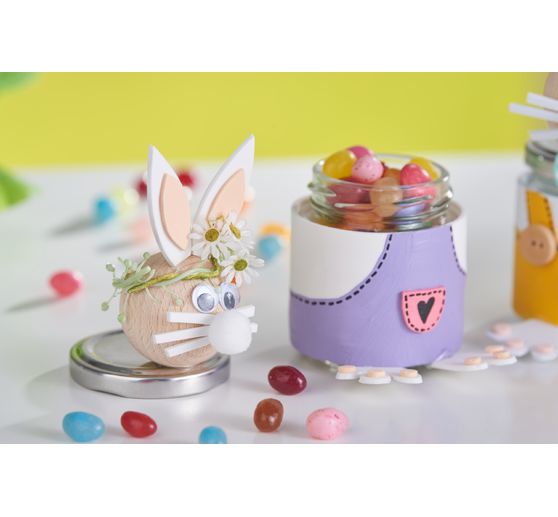Bocaux à couvercle à vis VBS « Rond », 100 ml, 12 pc.
