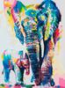 Peinture au numéro « Éléphants »