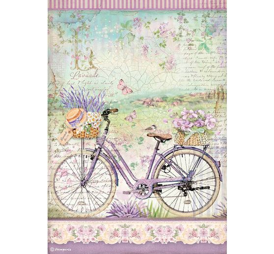 Soie de paille à motifs « Route de Provence »