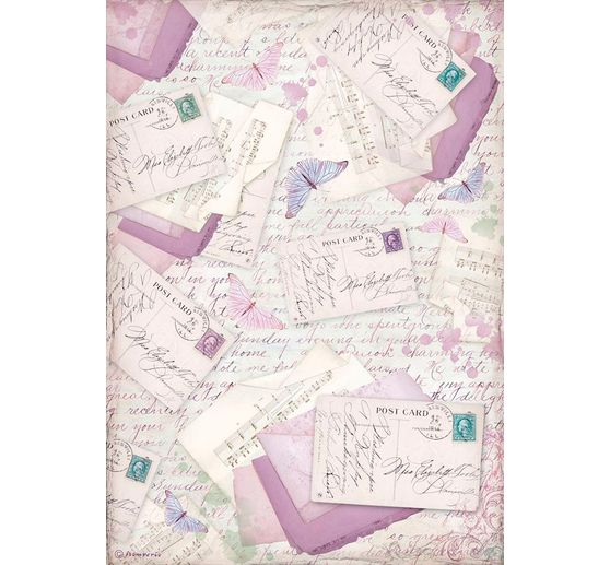 Soie de paille à motifs « Du courrier pour toi »