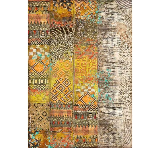 Soie de paille à motifs « African Print »