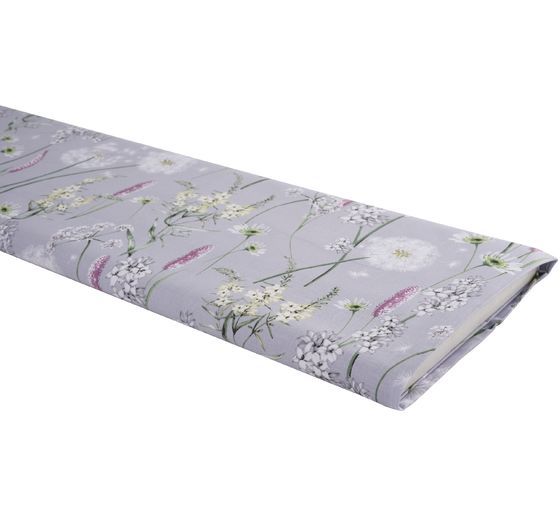 Tissu coton au mètre « Most Beautiful » Pissenlit gris clair