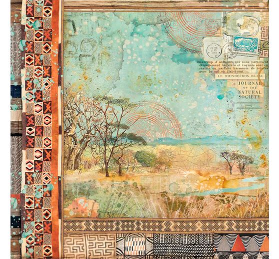 Scrapbook block "Savana"