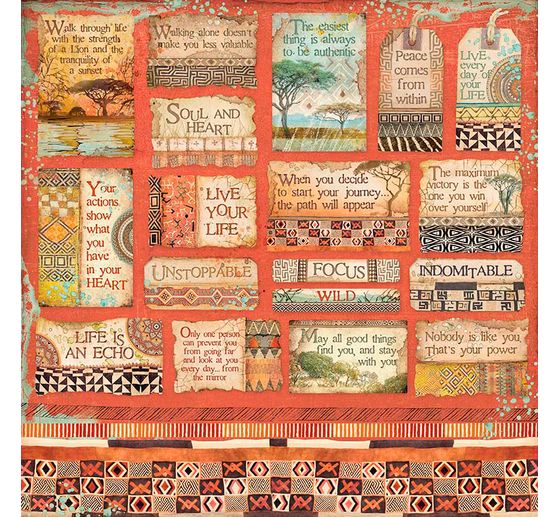 Scrapbook block "Savana"