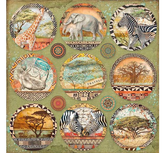 Scrapbook block "Savana"