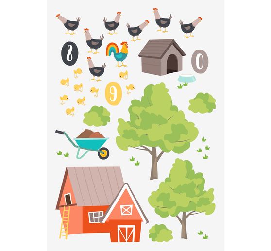 Stickers de fenêtre « Ferme »