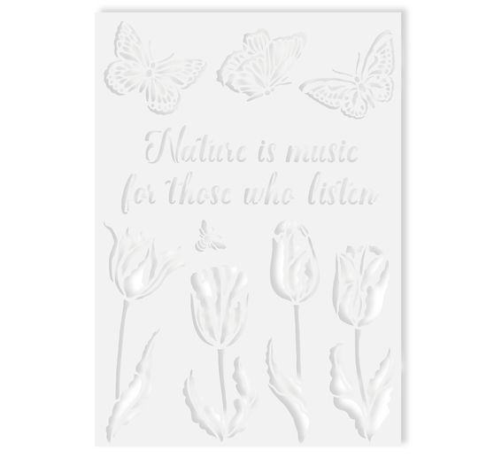 Pochoir « Nature is Music... »