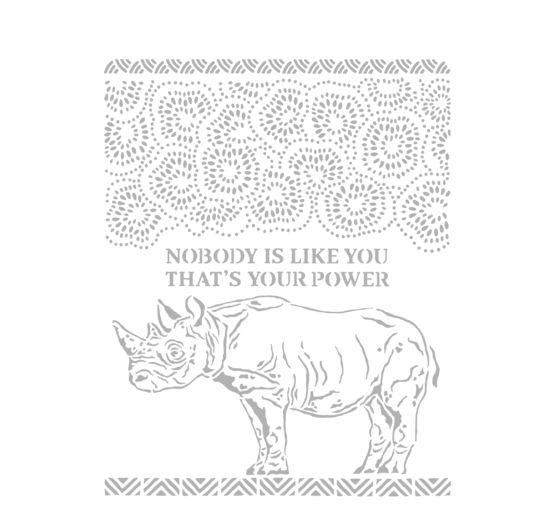 Stencil "Rhino"
