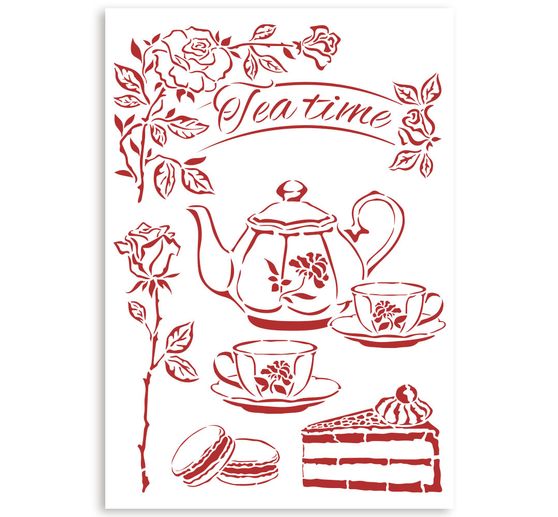 Pochoir "Tea Time"