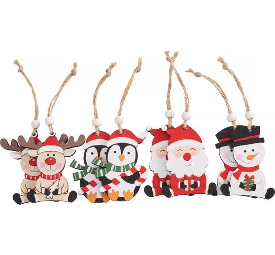 Décorations à suspendre VBS « Personnages de Noël » 