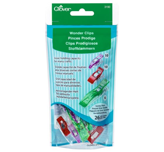 Pinces à tissus Clover « Wonder Clips » 
