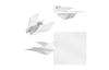 Feuilles de pliage en papier transparent, Blanc