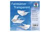 Feuilles de pliage en papier transparent, Blanc