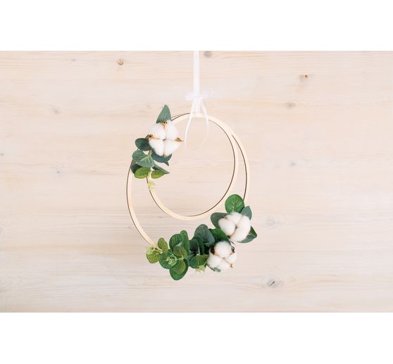 Wooden plates/rings set